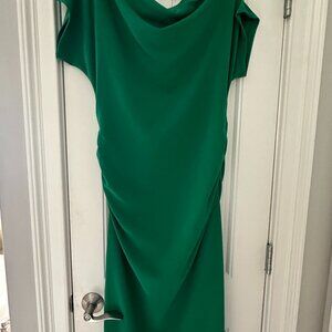 Gibson Latimer Women's One Shoulder Asymmetric Neck Crepe, Size L